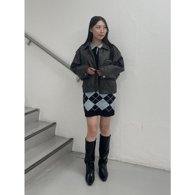 【新品未使用】ニットポロフィットミニワンピース jouetie ワンピース ニットポロフィットミニワンピース