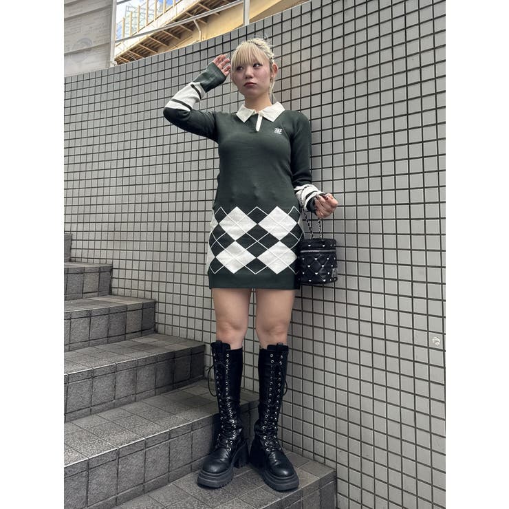 ニットポロフィットミニワンピース | jouetie | 詳細画像17 