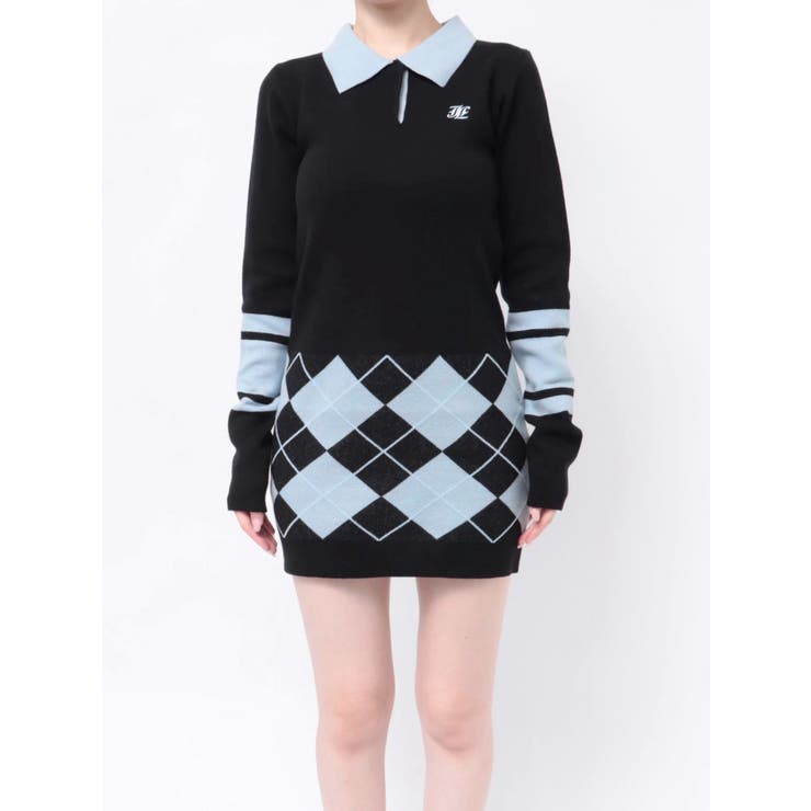 ニットポロフィットミニワンピース | jouetie | 詳細画像18 