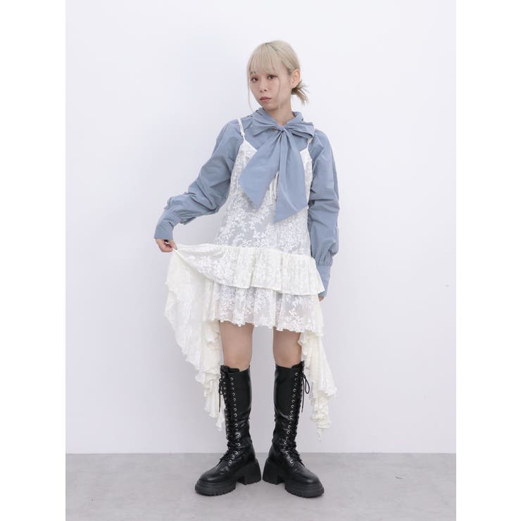 ボウタイフーディーシャツ[品番：MKSW0060609]｜jouetie