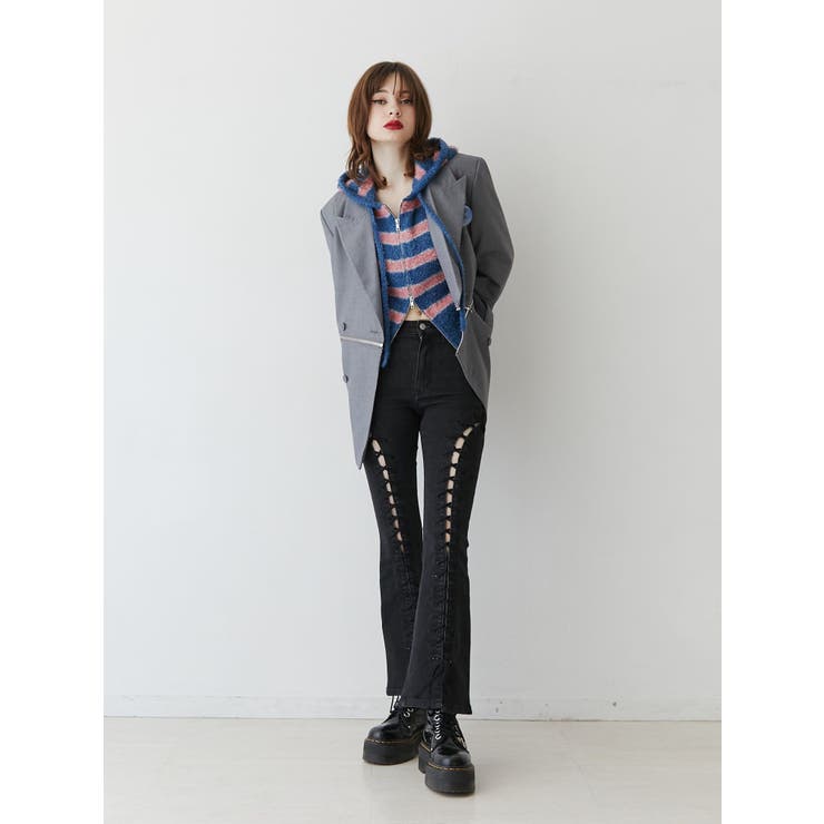 フィットフレアレースアップパンツ[品番：MKSW0059158]｜jouetie