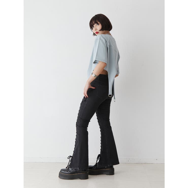 フィットフレアレースアップパンツ[品番：MKSW0059158]｜jouetie