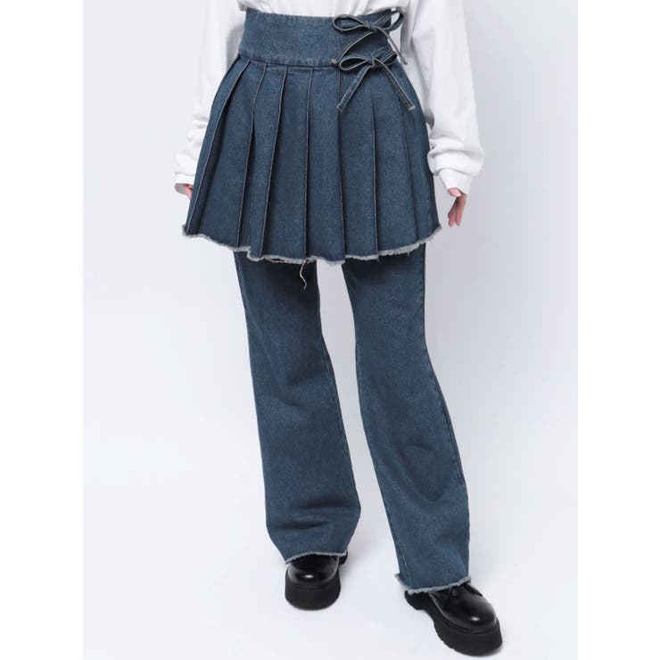 HARE｜プリーツスカートレイヤードパンツ | Rakuten Fashion