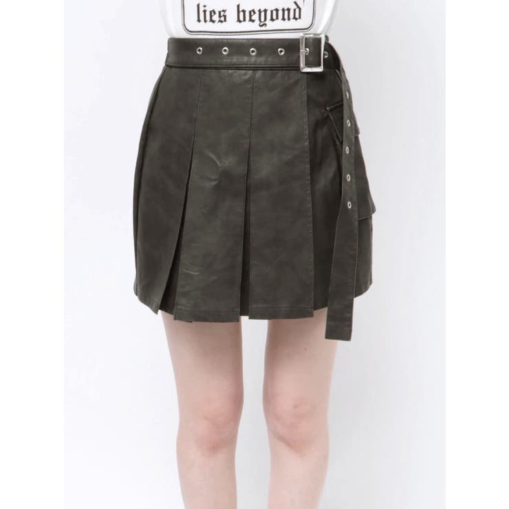 サイドポケットプリーツミニスカート【セットアップ対応】[品番