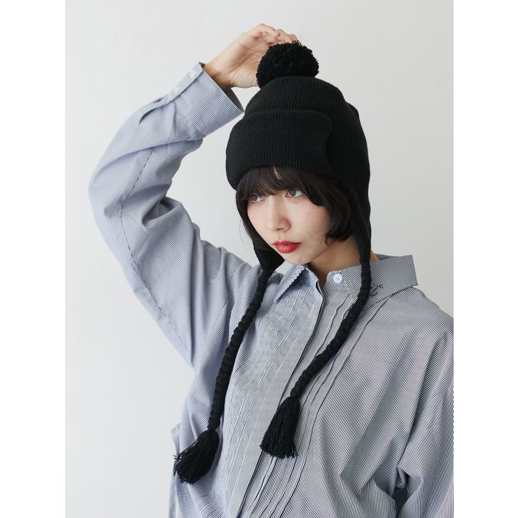 フリンジニットキャップ | jouetie | 詳細画像1 