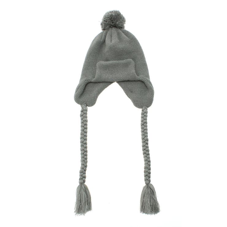 グレー | フリンジニットキャップ | jouetie