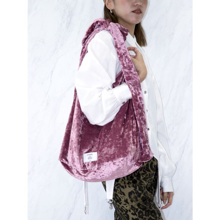 ベロアリボントートBag[品番：MKSW0061016]｜jouetie