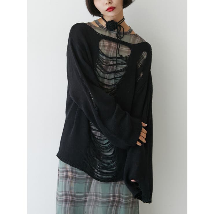 オーバークラッシュローゲージニット | jouetie | 詳細画像14 