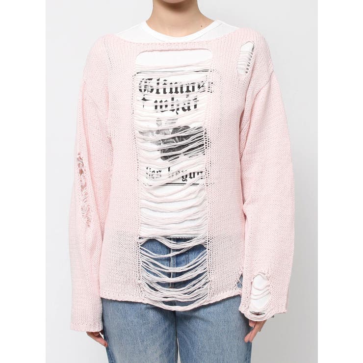 オーバークラッシュローゲージニット | jouetie | 詳細画像18 