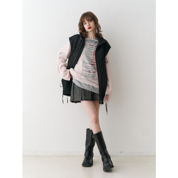 オーバークラッシュローゲージニット | jouetie | 詳細画像2 