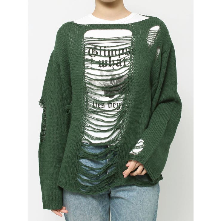 オーバークラッシュローゲージニット | jouetie | 詳細画像30 