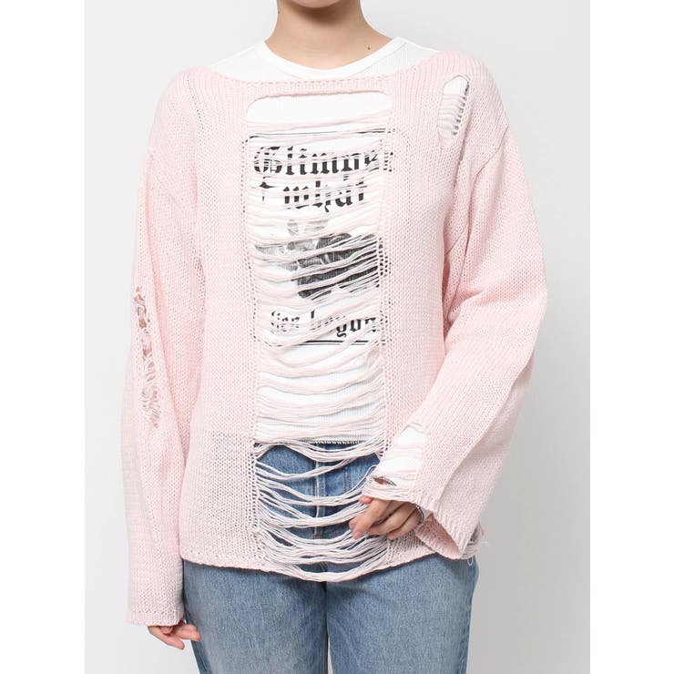 オーバークラッシュローゲージニット | jouetie | 詳細画像31 