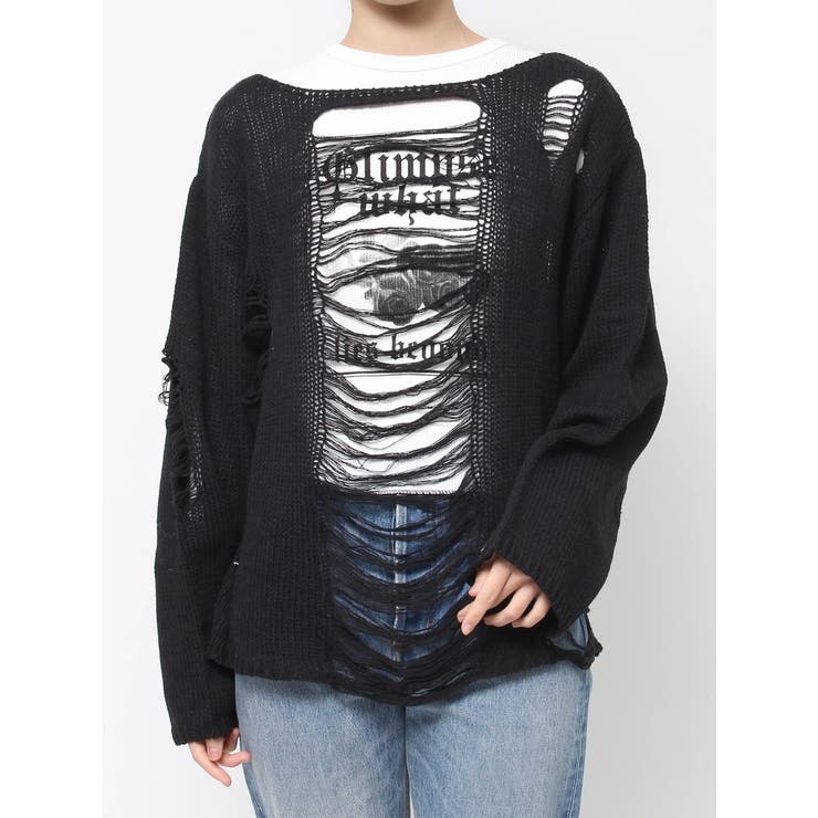 オーバークラッシュローゲージニット | jouetie | 詳細画像32 