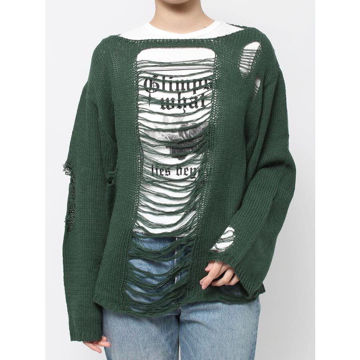 オーバークラッシュローゲージニット | jouetie | 詳細画像33 