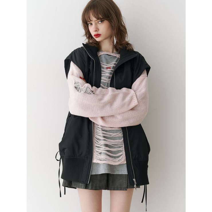 オーバークラッシュローゲージニット | jouetie | 詳細画像9 