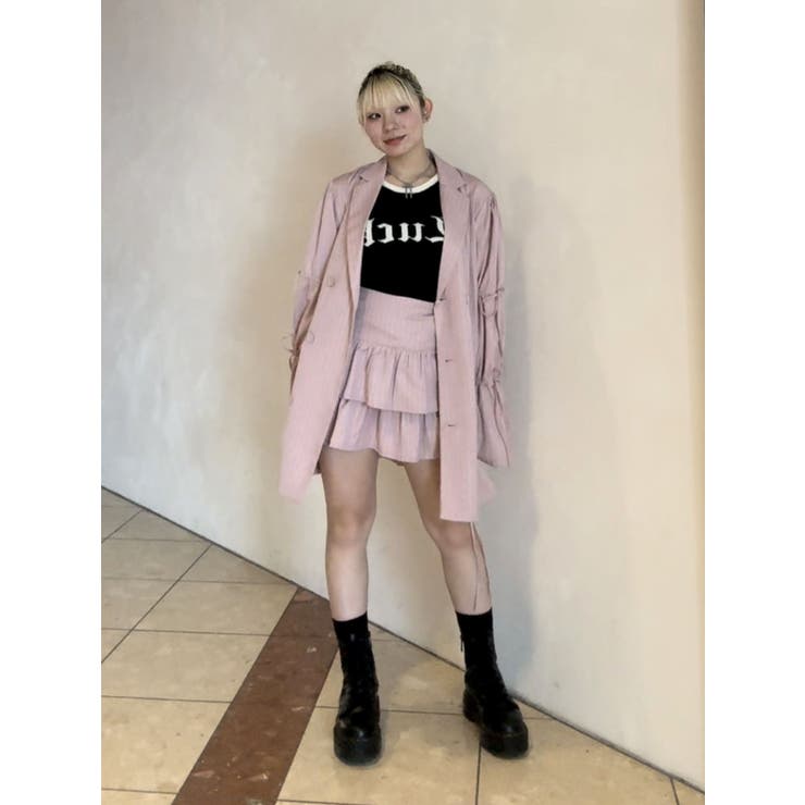 ロゴジャガードラグランニット[品番：MKSW0059519]｜jouetie