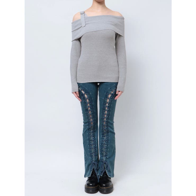 オフショルダーニットトップス | jouetie | 詳細画像38 