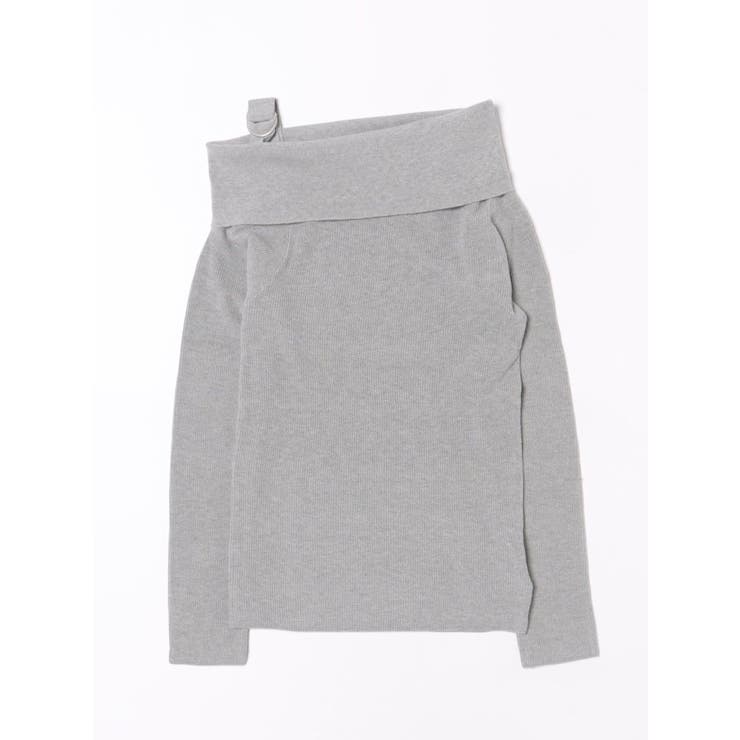 グレー | オフショルダーニットトップス | jouetie