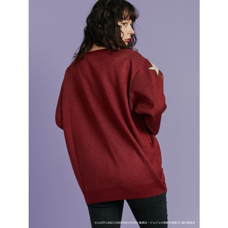 ジョジョの奇妙な冒険 ストーンオーシャン】ルーズジャガードニット