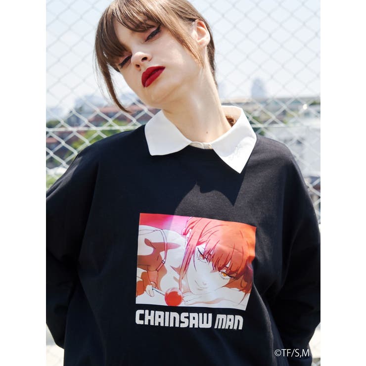 ブラック | 【チェンソーマン】マキマ UNISEX TEE | jouetie