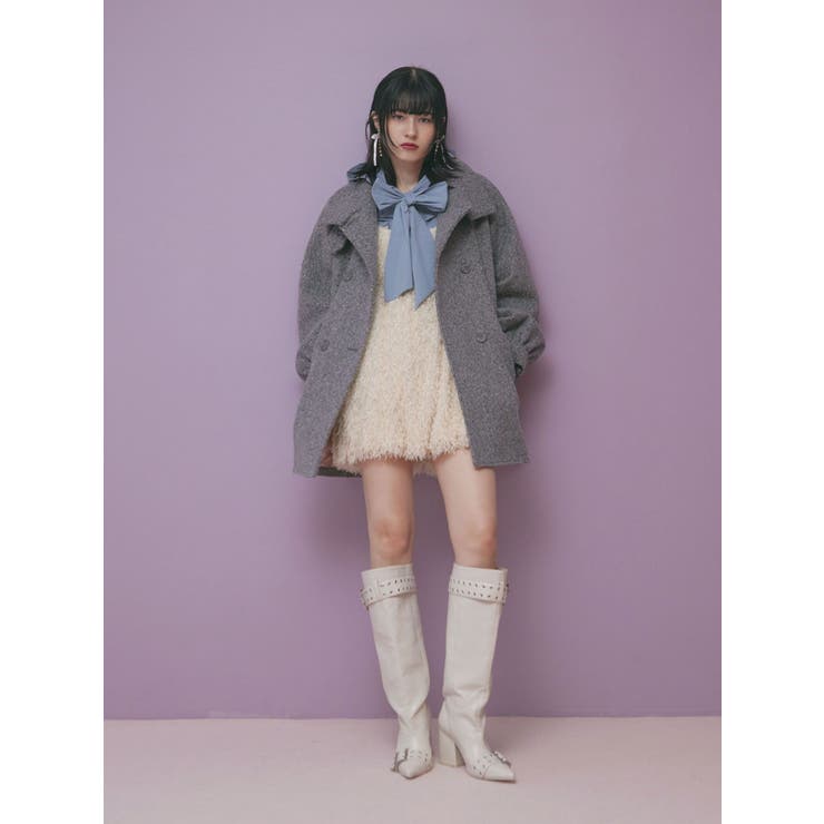 Aラインミドルコート[品番：MKSW0060583]｜jouetie（ジュエティ