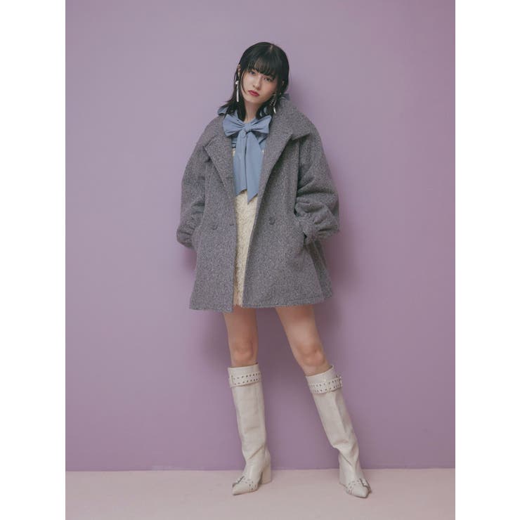 Aラインミドルコート[品番：MKSW0060583]｜jouetie（ジュエティ