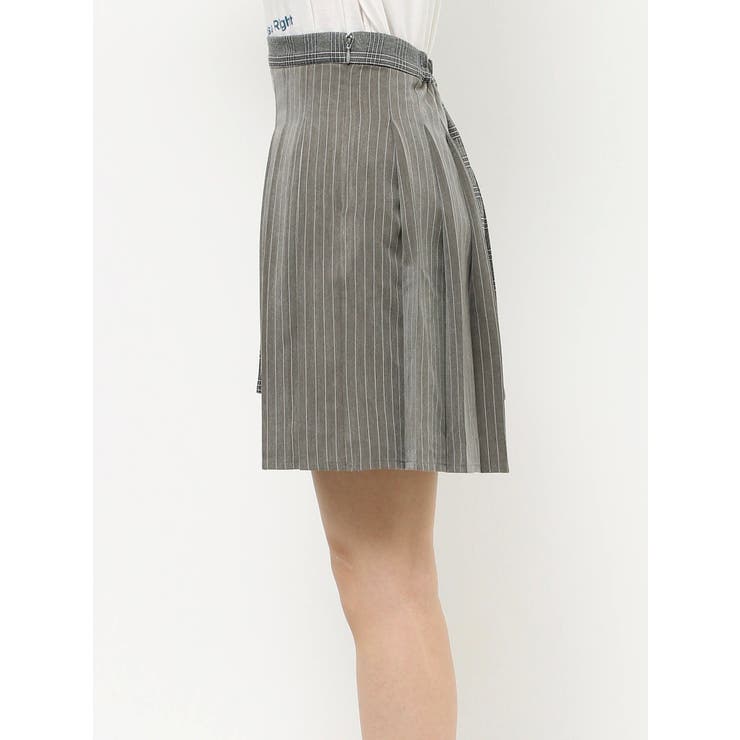 ベルトプリーツアシメミニスカート[品番：MKSW0060618]｜jouetie