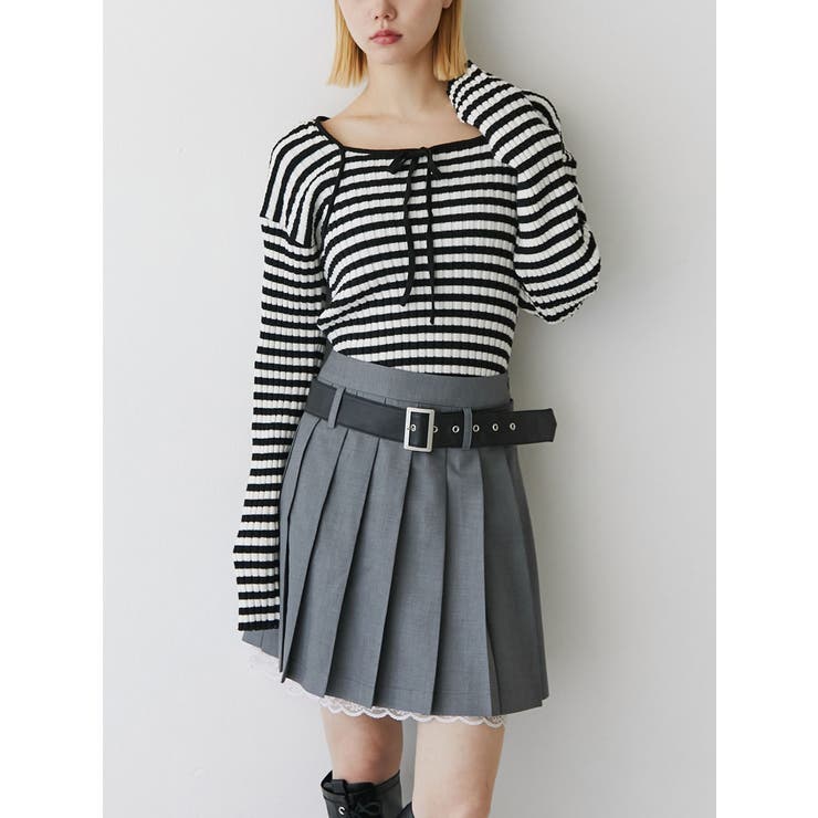 ネックリボンニット[品番：MKSW0062277]｜jouetie（ジュエティ