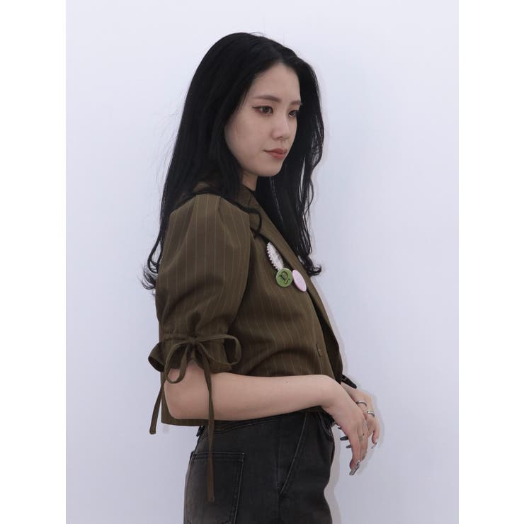 FRUITSZIPPER櫻井優衣】クロップドジャケット[品番：MKSW0063597