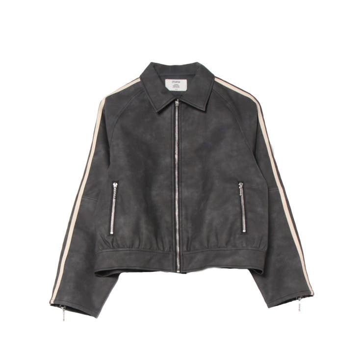 フェイクレザーバイカーブルゾン【セットアップ対応】[品番