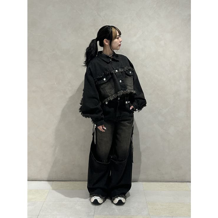 ワイドクロップドフリンジGジャン【セットアップ対応】 | jouetie | 詳細画像10 