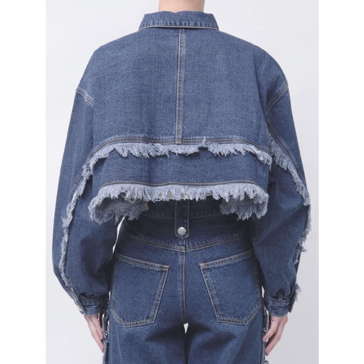 ワイドクロップドフリンジGジャン【セットアップ対応】 | jouetie | 詳細画像15 