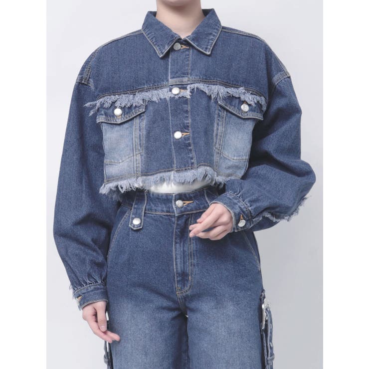 ワイドクロップドフリンジGジャン【セットアップ対応】 | jouetie | 詳細画像26 