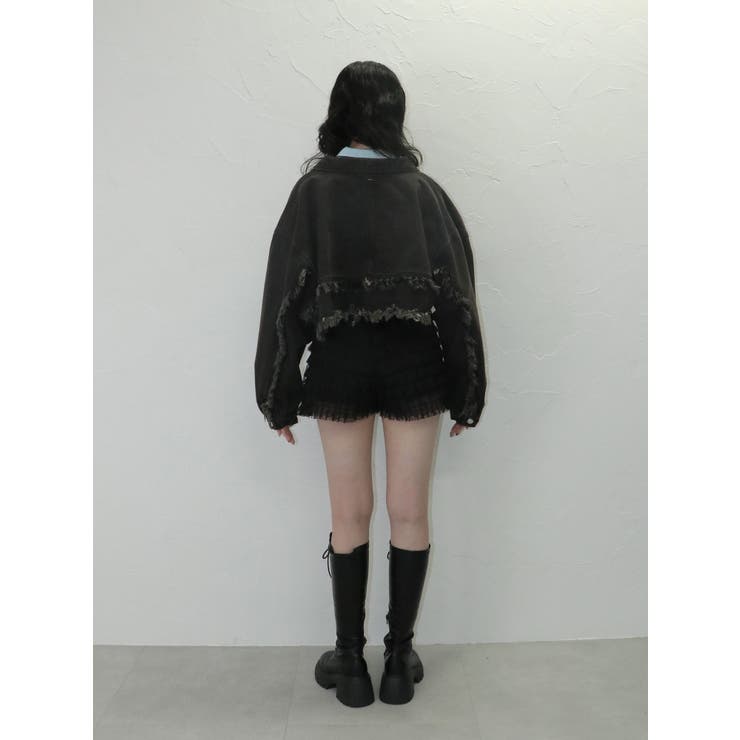 ワイドクロップドフリンジGジャン【セットアップ対応】 | jouetie | 詳細画像31 