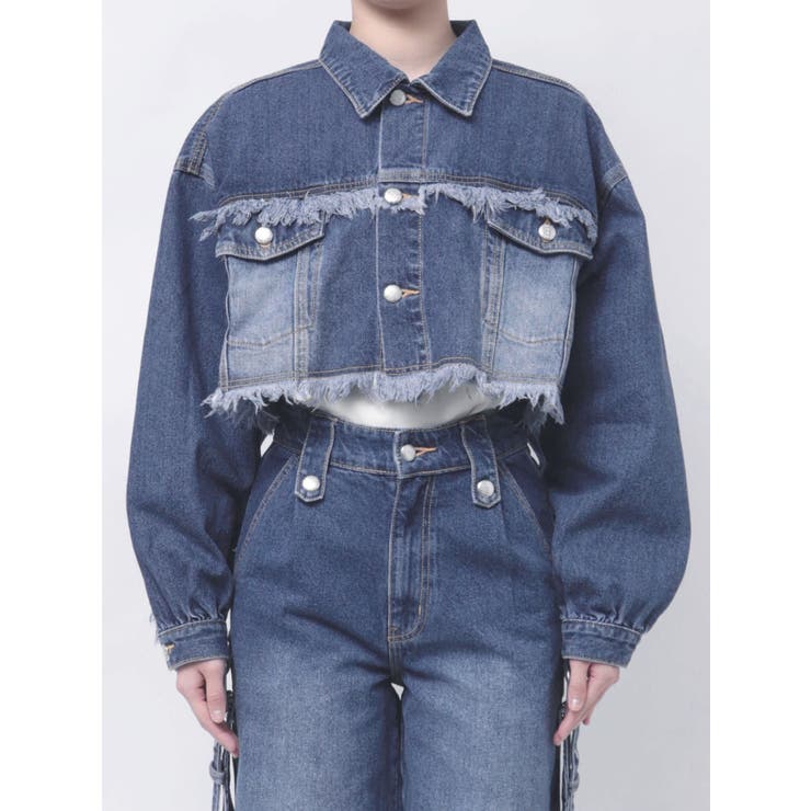 ワイドクロップドフリンジGジャン【セットアップ対応】 | jouetie | 詳細画像37 