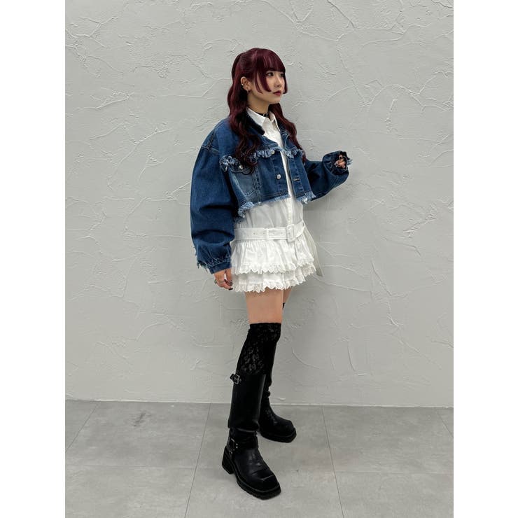 ワイドクロップドフリンジGジャン【セットアップ対応】 | jouetie | 詳細画像5 