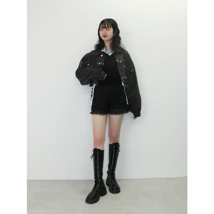 ワイドクロップドフリンジGジャン【セットアップ対応】 | jouetie | 詳細画像9 