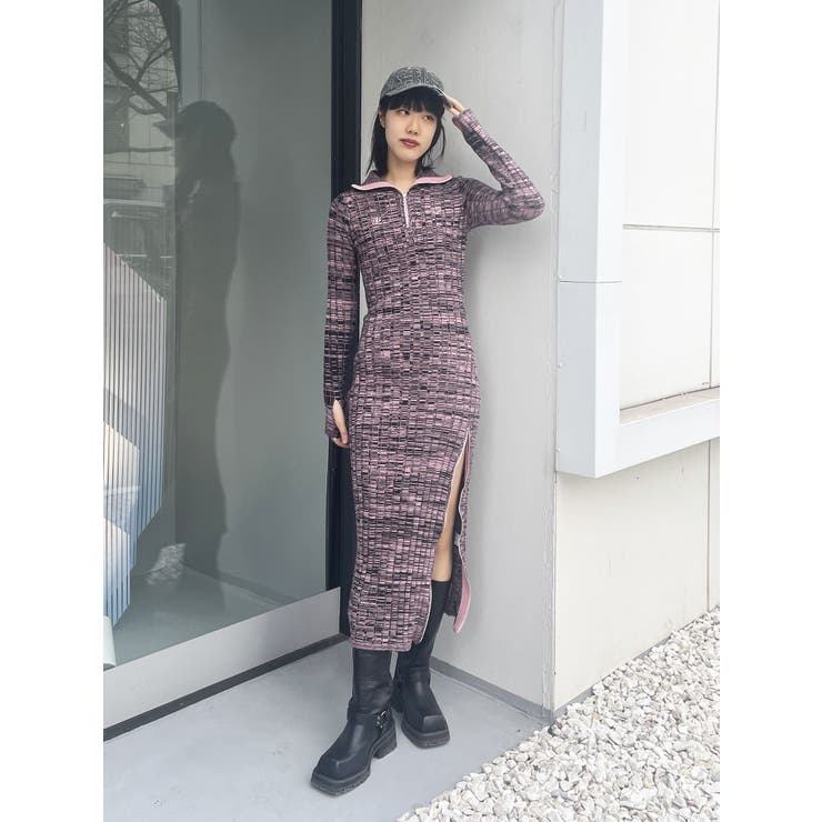 jouetie×HTH】スリットニットワンピース【コラボ】[品番