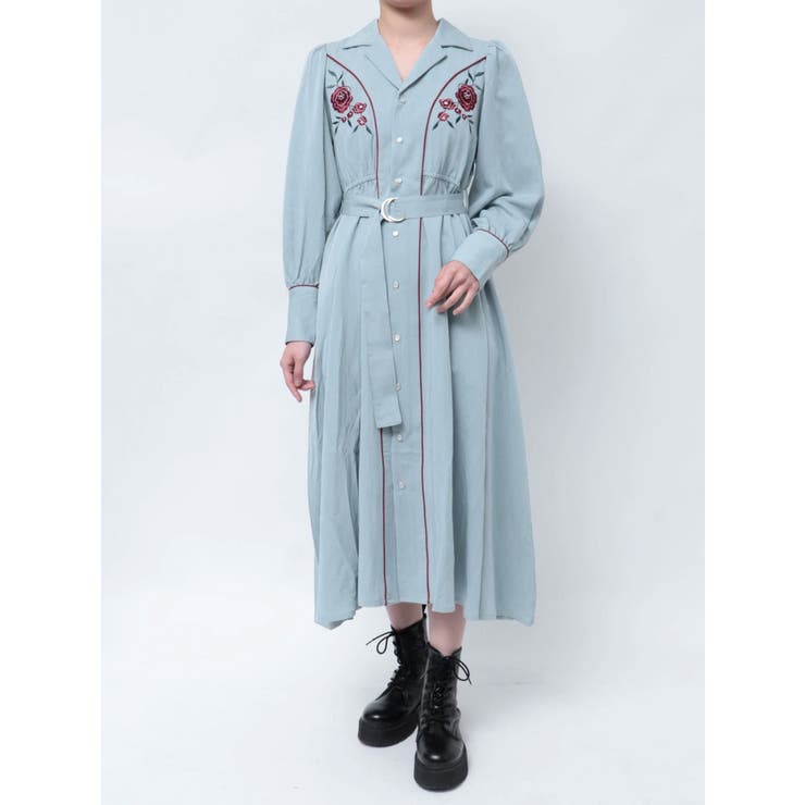 エンブロイダリーウエスタンロングワンピース[品番：MKSW0062108