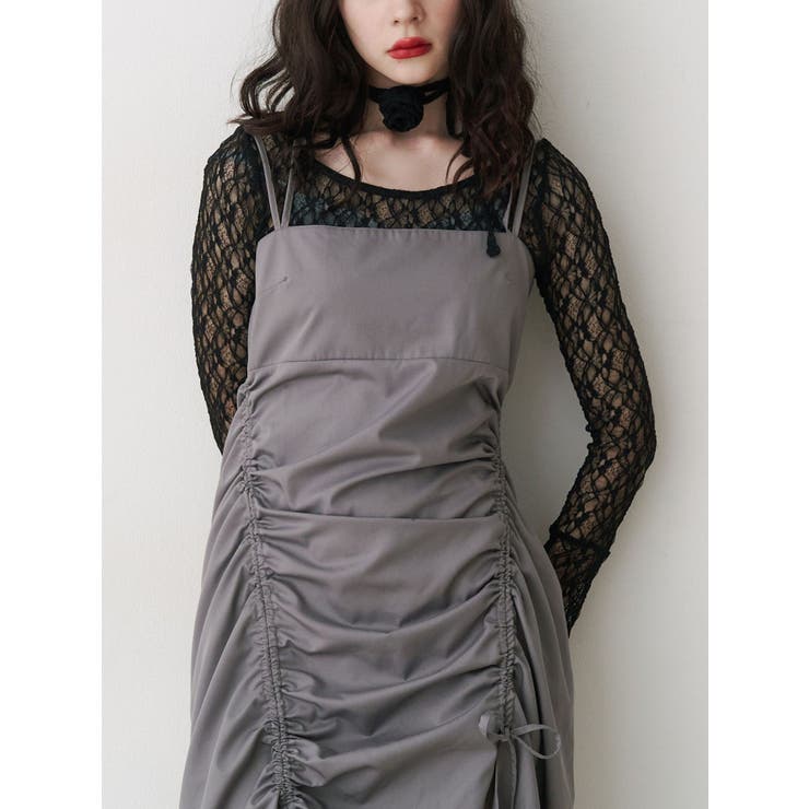 イレギュラーギャザーキャミワンピース | jouetie | 詳細画像12 