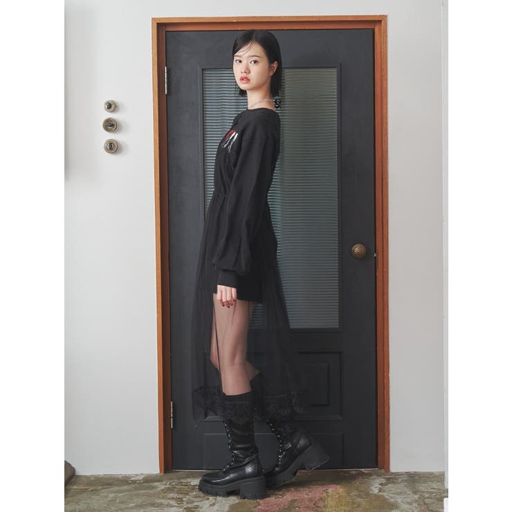 チュールレイヤードロングワンピース | jouetie | 詳細画像12 