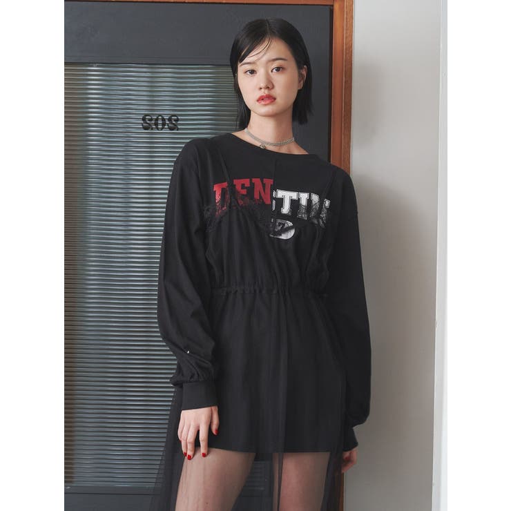 チュールレイヤードロングワンピース | jouetie | 詳細画像13 