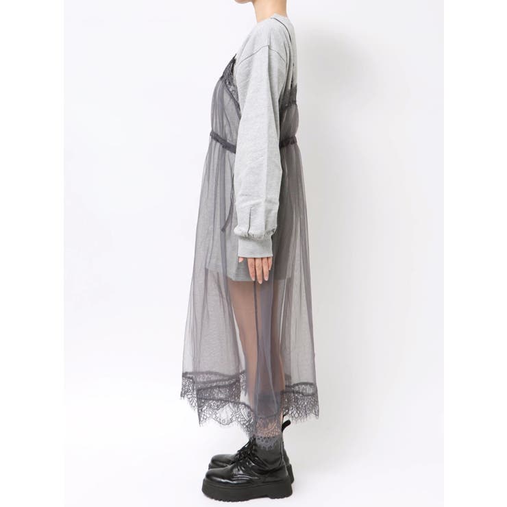 チュールレイヤードロングワンピース | jouetie | 詳細画像18 