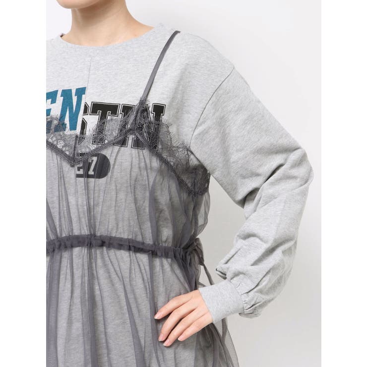 チュールレイヤードロングワンピース | jouetie | 詳細画像21 