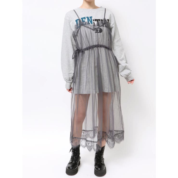 チュールレイヤードロングワンピース | jouetie | 詳細画像30 