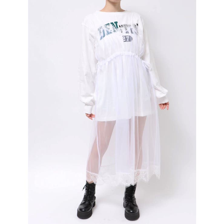 チュールレイヤードロングワンピース | jouetie | 詳細画像49 