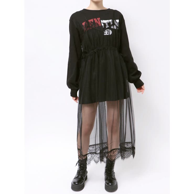 チュールレイヤードロングワンピース | jouetie | 詳細画像50 