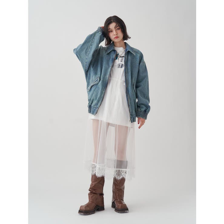 チュールレイヤードロングワンピース | jouetie | 詳細画像9 