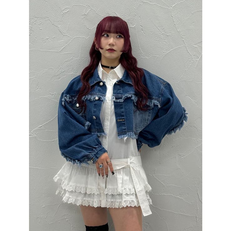ヘムフリルチュニックシャツ[品番：MKSW0061966]｜jouetie