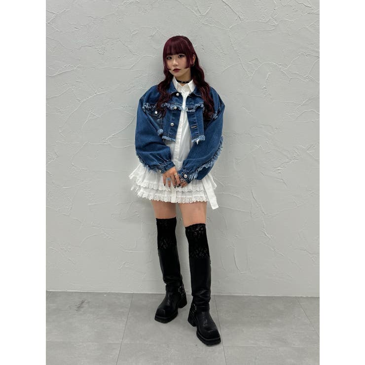 ヘムフリルチュニックシャツ[品番：MKSW0061966]｜jouetie（ジュエティ